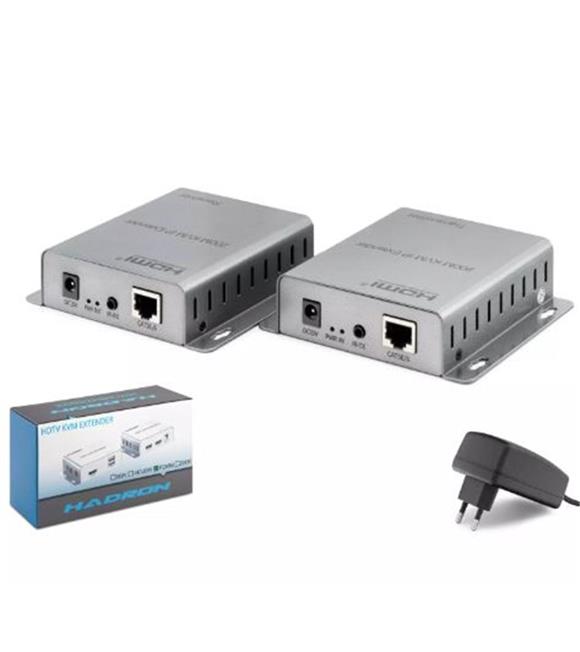 HADRON HDX1343 HDMI KVM IP Extender 200 m - Gümüş