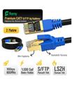 Feny FN-CAT7LS02 10GBPS İnternet 60MHZ 2 Metre CAT7 Gold Patch Kablo (Yanmaz- yüzde 100 Saf Bakır)