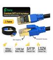 Feny FN-CAT7LS03 10GBPS İnternet 60MHZ 3 Metre CAT7 Gold Patch Kablo (Yanmaz- yüzde 100 Saf Bakır)