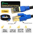 Feny FN-CAT7LS05 10GBPS İnternet 60MHZ 5 Metre CAT7 Gold Patch Kablo (Yanmaz- yüzde 100 Saf Bakır)