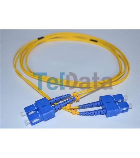 TELDATA TLD-SC112 SC-UPC-SC-UPC SM DX 2 METRE FIBER OPTIK PATCHCORD