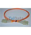 TELDATA TLD-SCMM85 SC-UPC-SC-UPC MM DX OM2 1 METRE FIBER OPTIK PATCHCORD