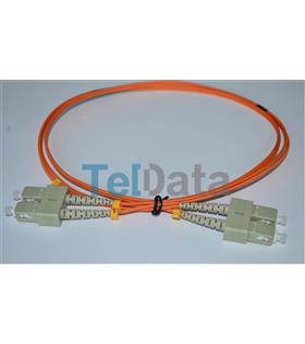 TELDATA TLD-SCOM22 SC-UPC-SC-UPC MM DX OM2 2 METRE FIBER OPTIK PATCHCORD