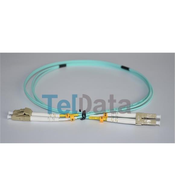 TELDATA TLD-LCLCOM21 LC-UPC-LC-UPC MM DX OM3 1 METRE FIBER OPTIK PATCHCORD