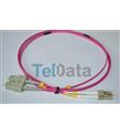 TELDATA TLD-SCLCOM41 SC-UPC-LC-UPC MM DX OM4 1 METRE FIBER OPTIK PATCHCORD