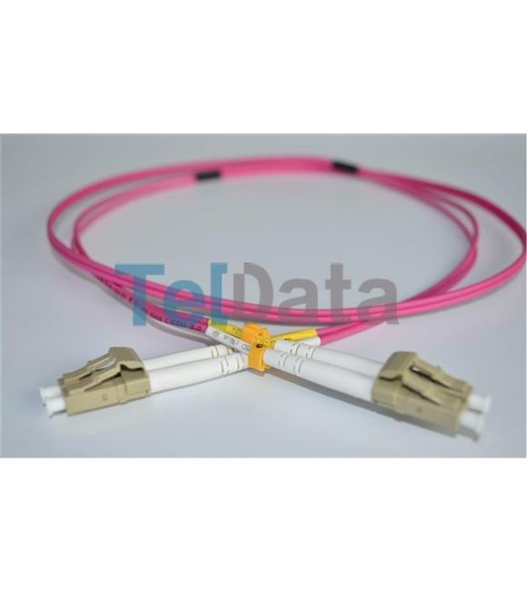 TELDATA TLD-LCLCOM41 LC-UPC-LC-UPC MM DX OM4 1 METRE FIBER OPTIK PATCHCORD