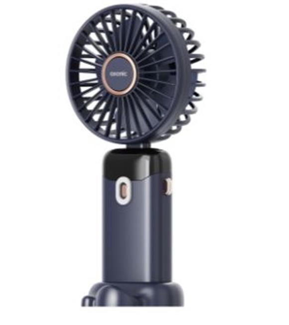 Asonic AFN28 Lacivert 500mAh 3 Kademe Dijital Göstergeli Katlanabilir Mini USB Fan