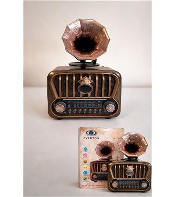 Everton RT-605 Şarjlı,  Nostaljik Radyo( Bluetooth-USB-SD-FM)