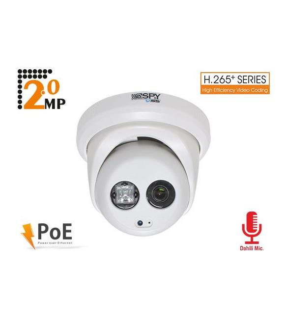 Spy Sp-V622D-FF 2mp 3.6mm Lens Smart Ir Led H.265+ Ir Dome Ip Kamera