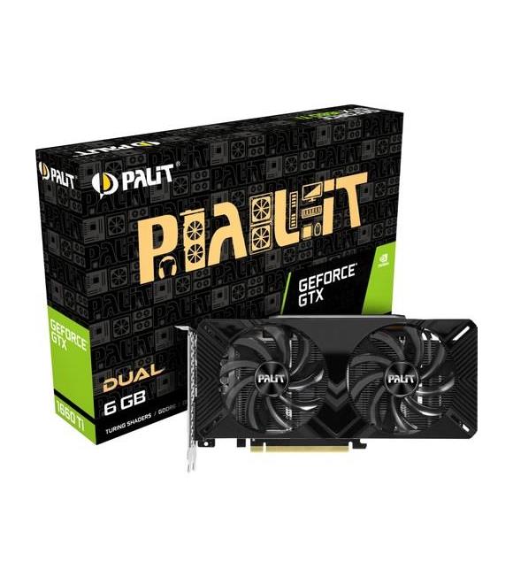 Palit Nvidia GeForce GTX1660Ti Dual 6GB 192Bit GDDR6 PCI-E 3.0 (NE6166T018J9-1160A) Ekran Kartı