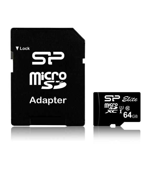 Silicon Power 64GB TF_SDXC UHS-I U1 SR104 MicroSD Hafıza Kartı