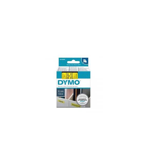 Dymo S0720580 D1 Yedek Şerit 12mmX 7 Metre Sarı-Siyah 45018