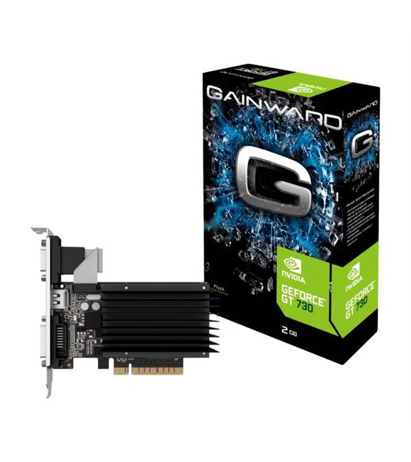 Gainward GT730 2GB DDR3 SilentFX NEAT7300HD46-2080F PCI-E Hdmi Dvi Vga Ekran Kartı