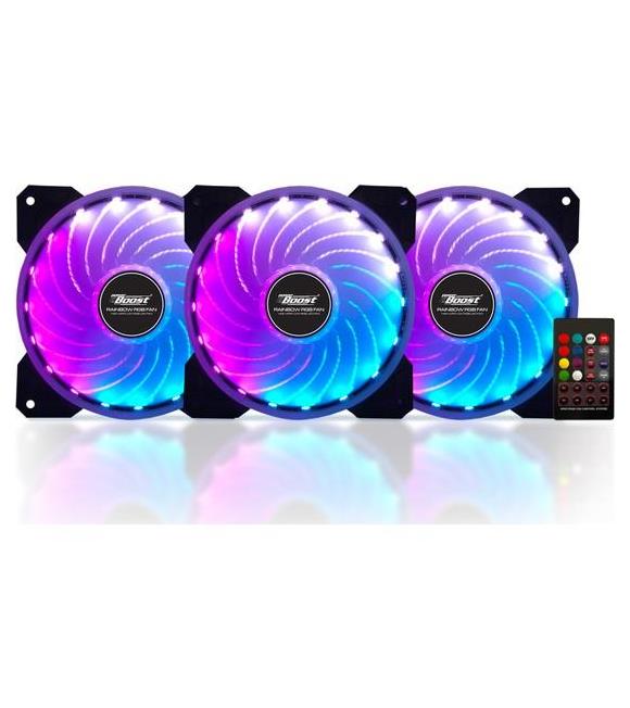 Power Boost Rainbow 3xRGB Fan, 1xFan Control, 1xRe