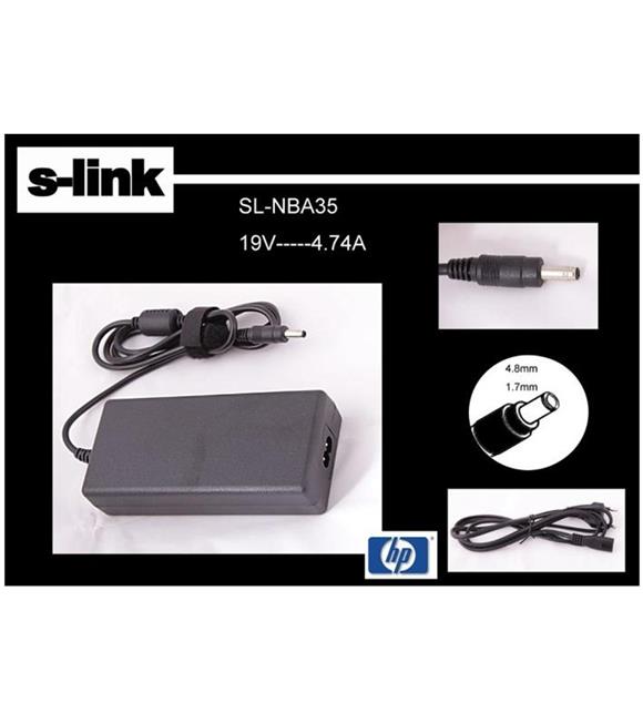 S-link SL-NBA35 19v 4.74a 4.8-1.7 Bullet Notebook Adaptörü