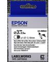 Epson LK-4WBA3 Beyaz Üzeri Siyah Makaron (1,07-3,18 mm çap) 2,5Metre