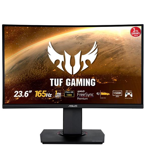 Asus 23.6” TUF Gaming VG24VQR 165Hz 1ms FreeSync Premium VA Full HD Curved Monitör_1