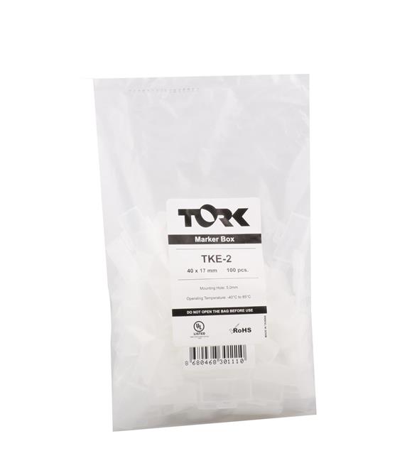 Tork TKE-2 44-19 Kablo Bağı Etiket Taşıyıcı 100lü Paket