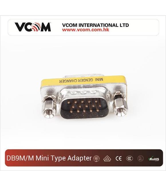 Vcom CA084 RS232 Erkek-Erkek 9PİN Dönüştürücü