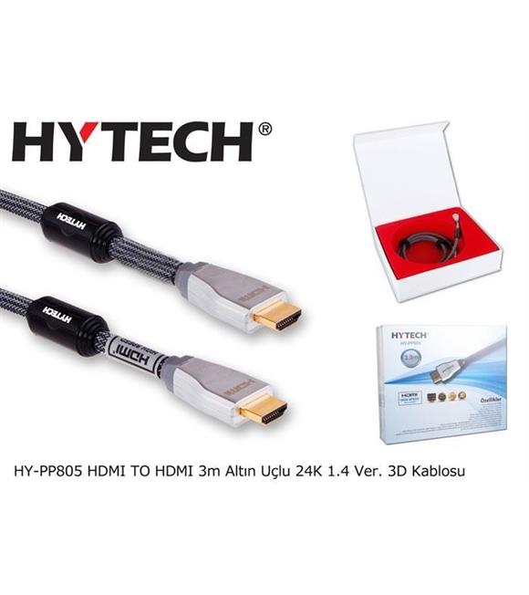 Hytech HY-PP805 3mt Hdmi-m-hdmi-m 1.4 Versiyon 24k 3d Gold Kablo