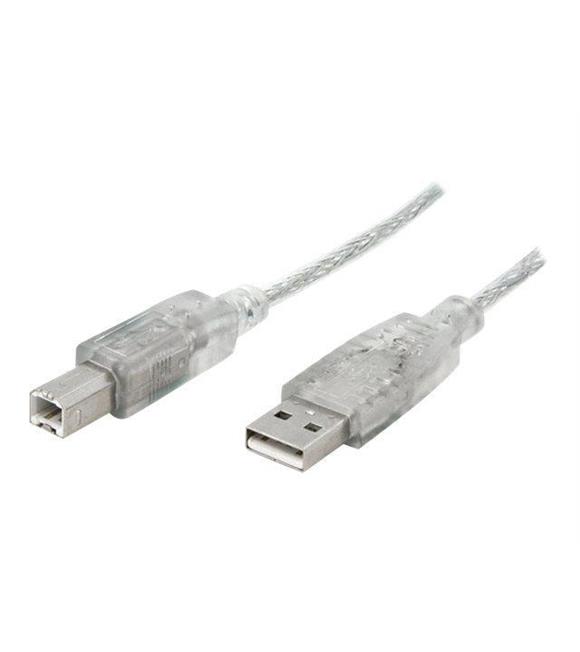 Vcom CU201 7MT 2.0 Usb Şeffaf Beyaz Yazıcı Kablosu