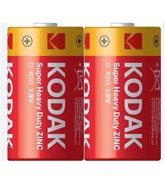 Kodak R20 Kalın D Boy Çinko Pil 2li Paket