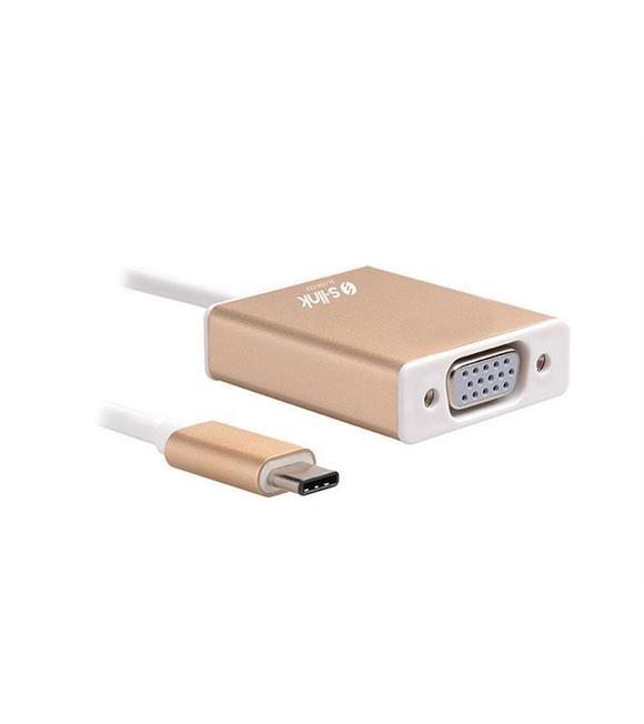 S-link SL-USB-C53 Type-C to VGA Kablo