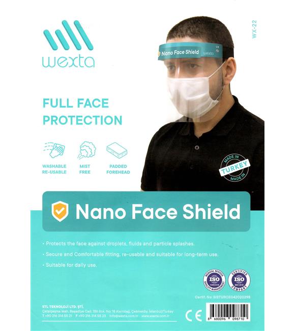 Wexta WX-22 Yüz Koruyucu  Siperlik Nano Face Shield