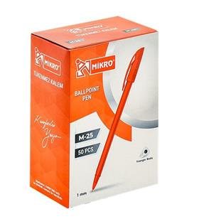 Mikro Tükenmez Kalem 1 MM Kırmızı M-25