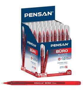 Pensan Tükenmez Kalem Büro 1.0 MM Kırmızı 50 Li 2270