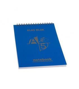 Klas Bloknot Spiralli Plastik Kapak Kareli 72 YP A5
