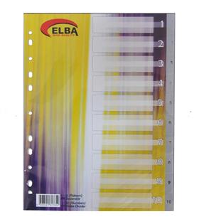 Bafix Seperatör 1-10 Rakamlı Plastik A4