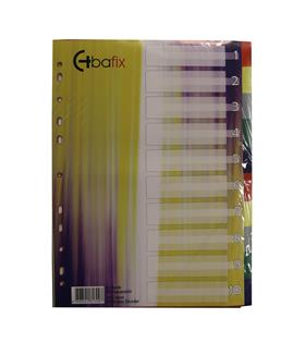 Bafix Seperatör 10 Renkli Plastik A4