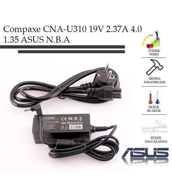 Compaxe CNA-U310 19v 2.37a 4.0 1.35 Asus Notebook