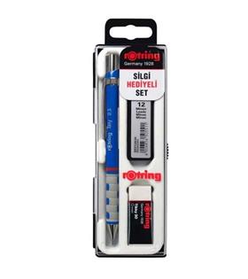 Rotring Okul Seti Versatil+Min Silgi Hediyeli 0.5 MM Mavi RO-KK07-05M
