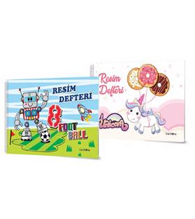 Çınar Resim Defteri Spiralli Plastik Kapak 17x24 25 YP 330008