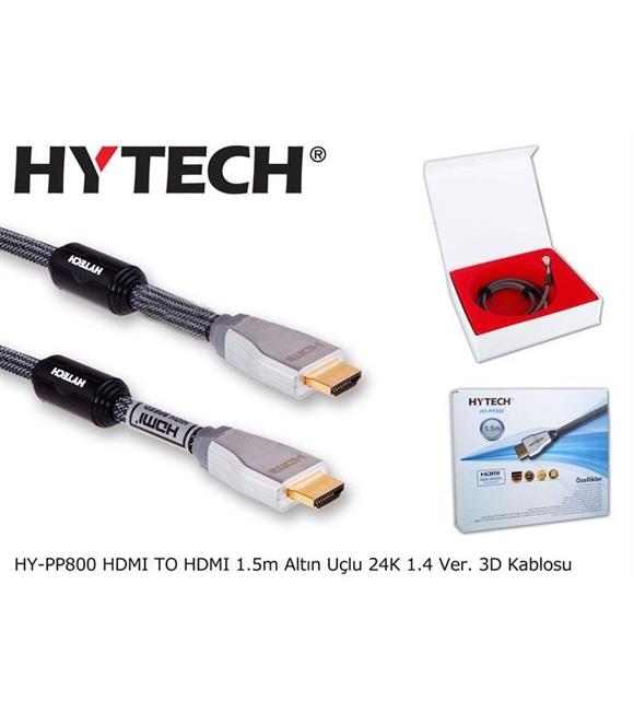 Hytech HY-PP800 1.5mt Hdmi-m-hdmi-m1.4 Versiyon 24k 3d Gold Kablo