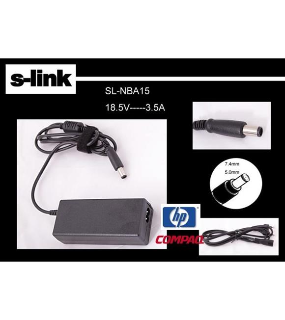 S-link SL-NBA15 18.5v 3.5a 7.4-5.0 Notebook Adaptör