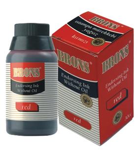 Brons Istampa Mürekkebi Yağlı 30 CC Kırmızı BR-316