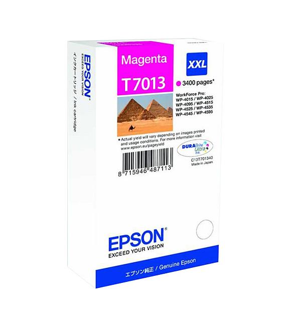 Epson T7013 Magenta Kırmızı 3.400 Sayfa Mürekkep Kartuş T70134010