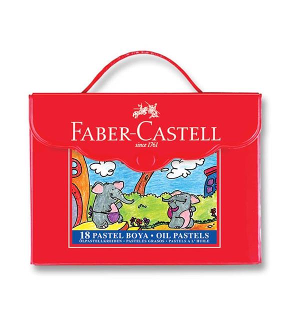 Faber-Castell Pastel Boya Çantalı Köşeli 18 Renk 5281 125119