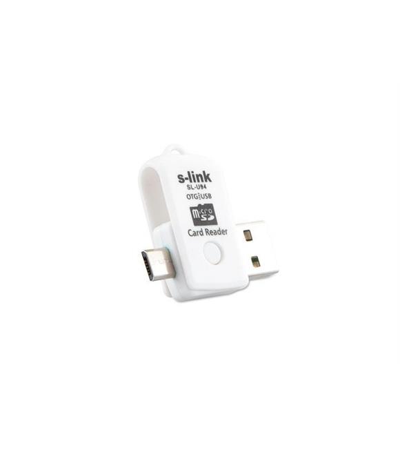 S-link SL-U94 Beyaz Usb To Mikro 5 Pin + Kart Okuyucu