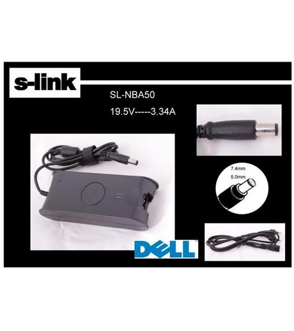 S-link SL-NBA50 19.5v 3.34a 7.4-5.0 Notebook Adaptörü