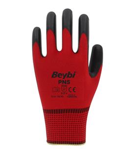 Beybi Nitril PMK PN5 Kırmzı Siyah 10 Beden 12li Paket