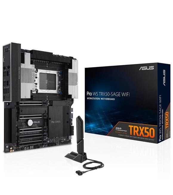 Asus PRO WS TRX50-SAGE WIFI DDR5 Soket TRX50 M.2 Wi-Fi EEB Anakart