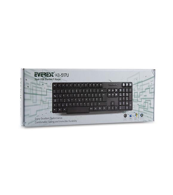 Everest KB-517UF Siyah USB F Standart Klavye
