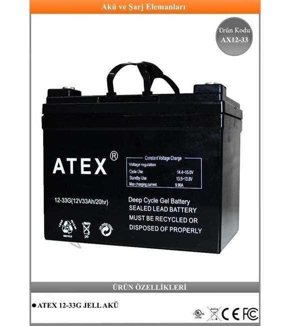 Atex 12-33G Jell Akü