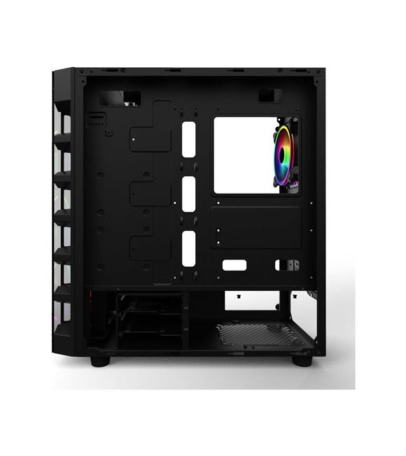 PowerBoost X59RGB-650W 80+ USB 3.0 Tempered Glass 6 x RGB Fanlı Gaming Kasa (JBST-X59RGB-650)