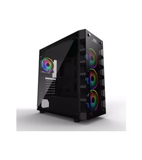 PowerBoost X59RGB-650W 80+ USB 3.0 Tempered Glass 6 x RGB Fanlı Gaming Kasa (JBST-X59RGB-650)