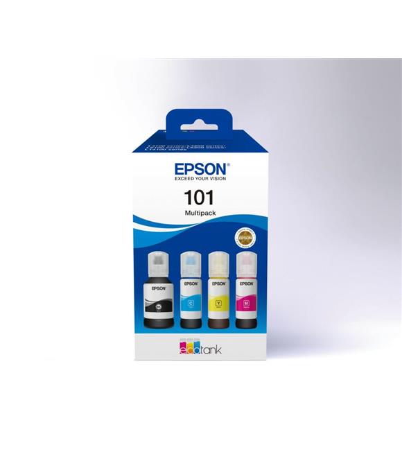 Epson 101 Cyan-Magenta-Yellow-Black Mavi-Kırmızı-Sarı-Siyah T03V6 4lü Multipack Kartuş